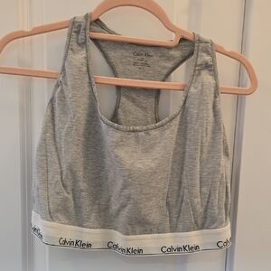 Calvin Klein Light Gray Sports Bra